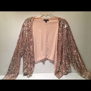Torrid gold sequin shrug